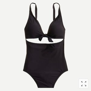 J Crew tie front cutout swimsuit